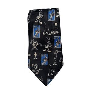 Looney Tunes Stamp Collection Necktie‎ 1997 Warner Bros Novelty Tie A20Q